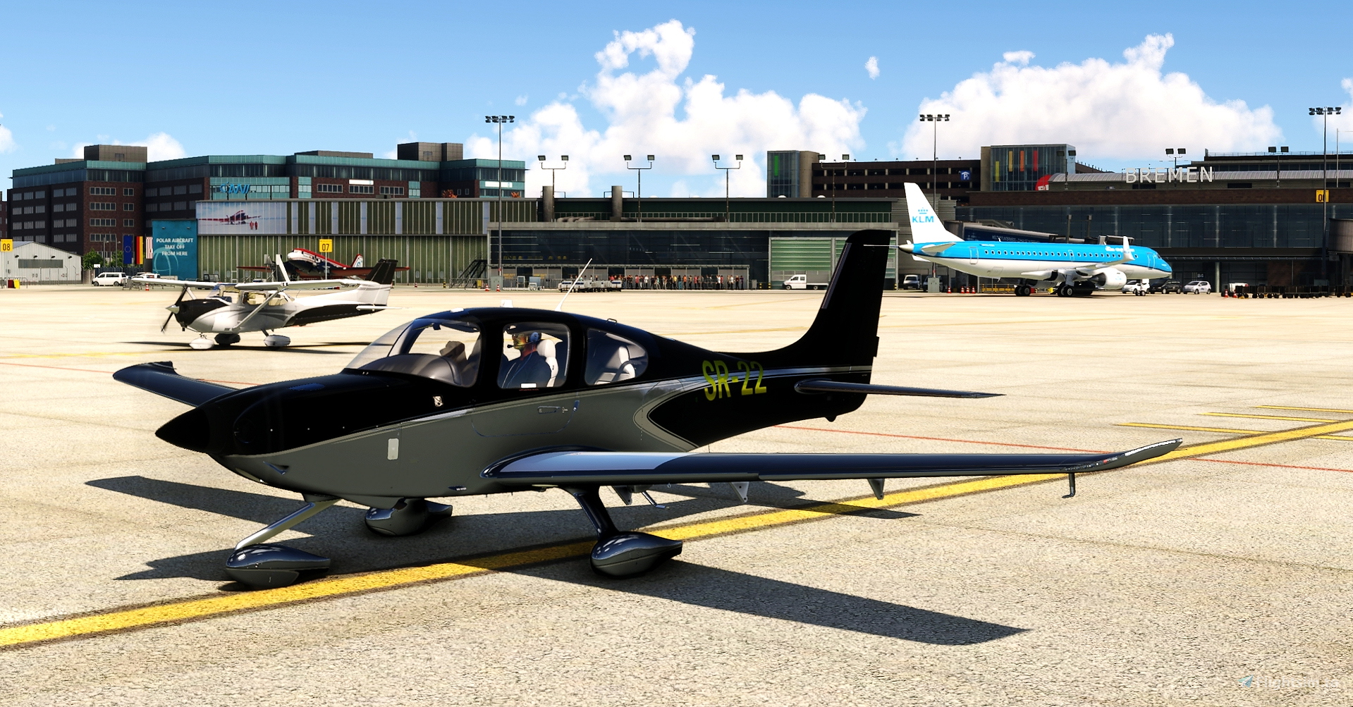 Flightsim Pictures Scott Livery For The Cirrus SR22 In Black Chrome Pro ...