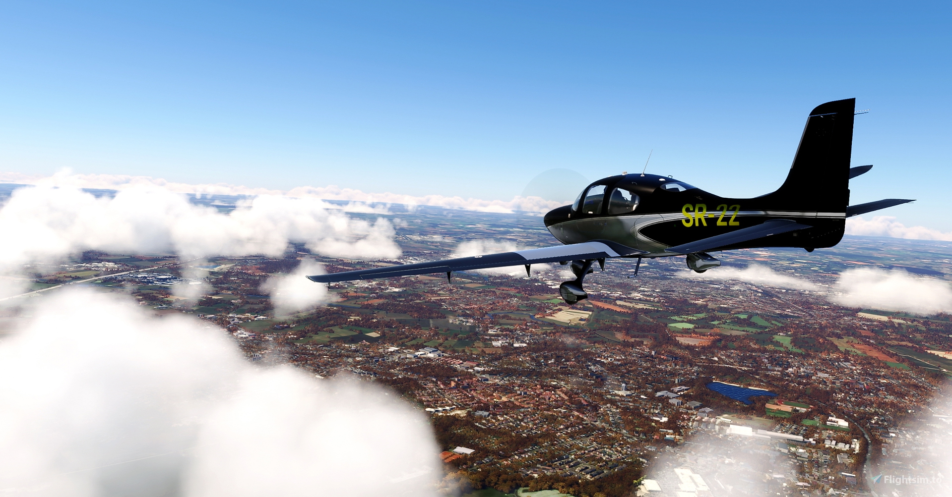 Flightsim Pictures Scott Livery For The Cirrus SR22 In Black Chrome Pro ...