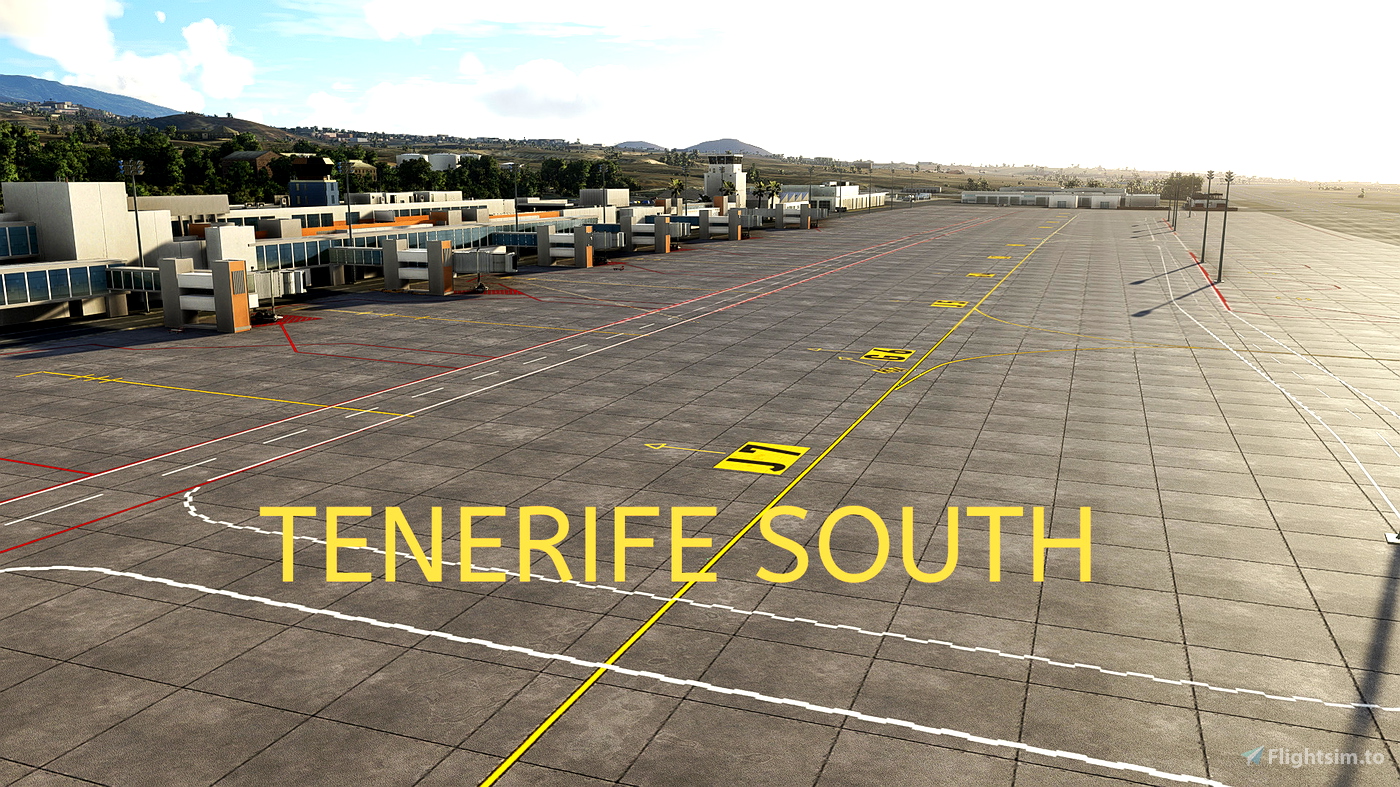 GCTS Tenerife South Airport Canary Islands for Microsoft Flight