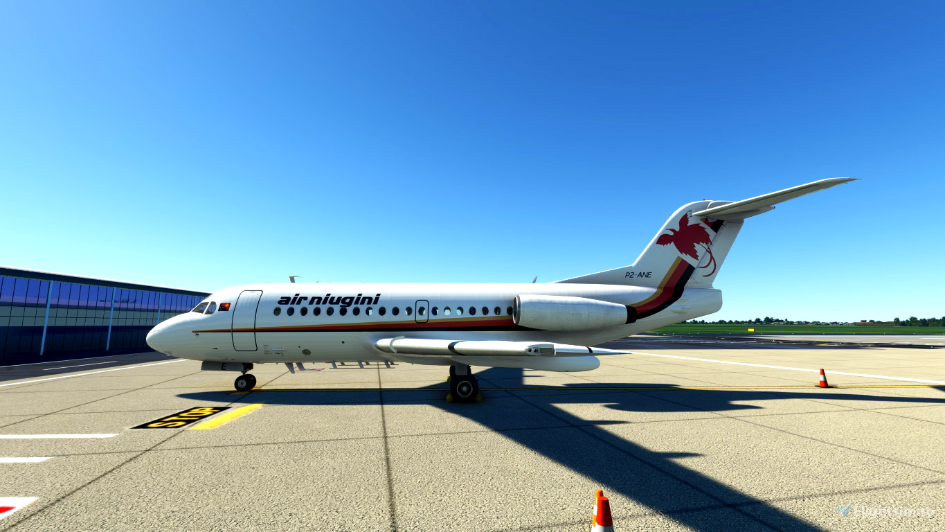 JF Fokker F28-1000 Air Niugini P2-ANE livery for Microsoft Flight ...