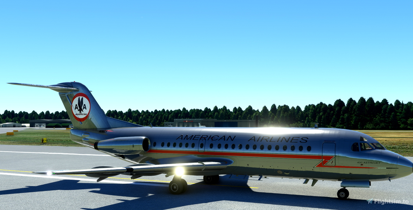 Just Flight F28 American Airlines for Microsoft Flight Simulator | MSFS