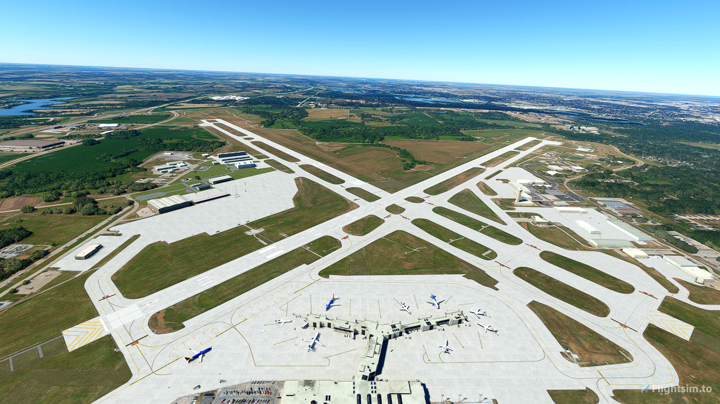 KDSM Des Moines Intl for Microsoft Flight Simulator | MSFS