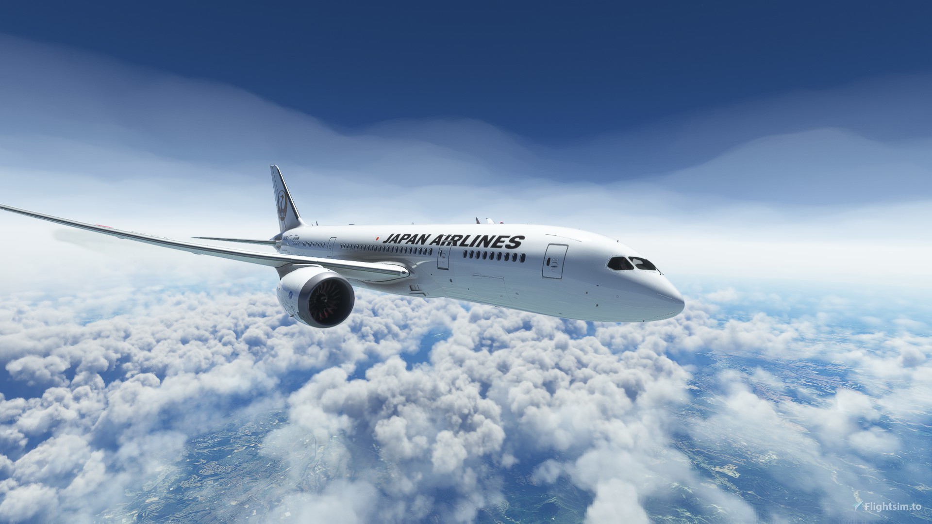 Kuro 787-8v2 Japan airline JA835J 金の鶴丸对于Microsoft Flight