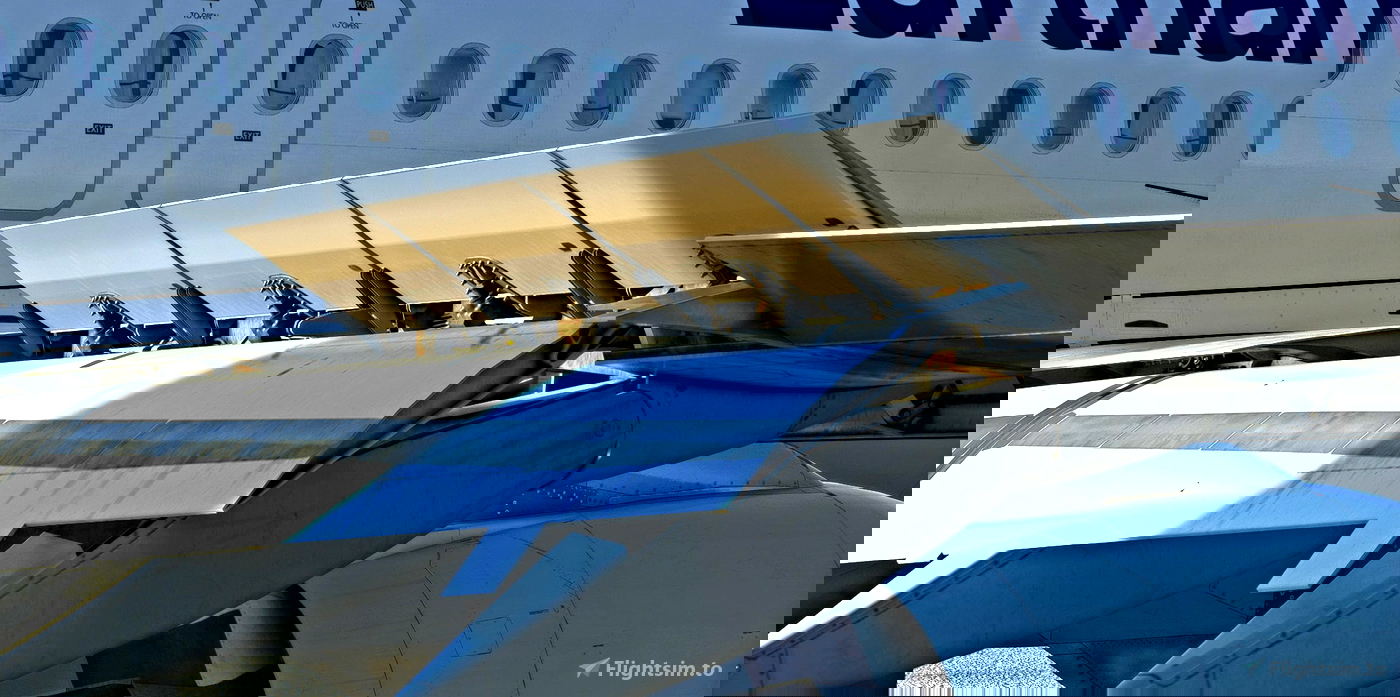 Lufthansa A320211 DAIQW (New Speedbrakes) für Microsoft Flight