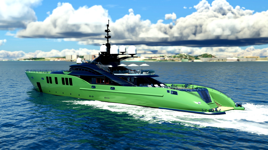 mega yacht poseidon msfs