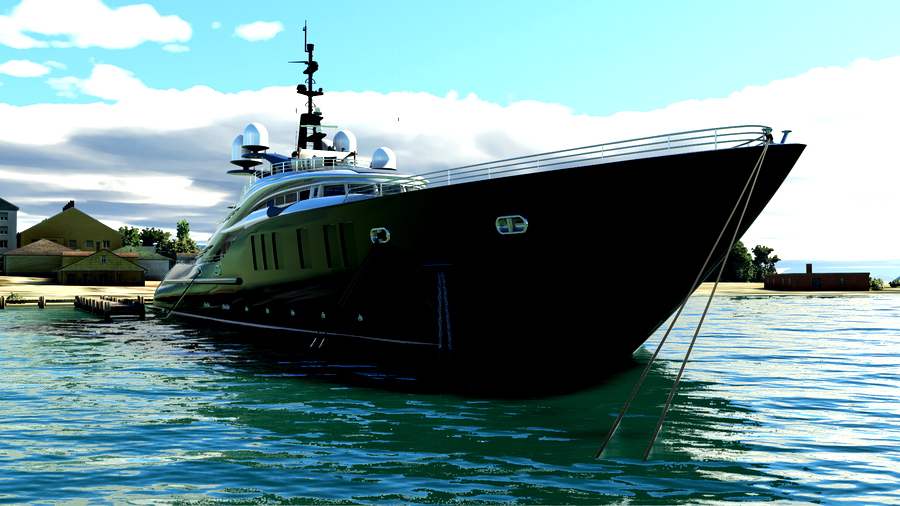 mega yacht poseidon msfs