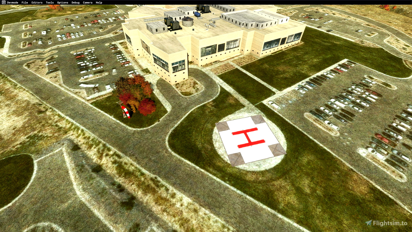Mountain Point Medical Center Helipad for Microsoft Flight Simulator MSFS