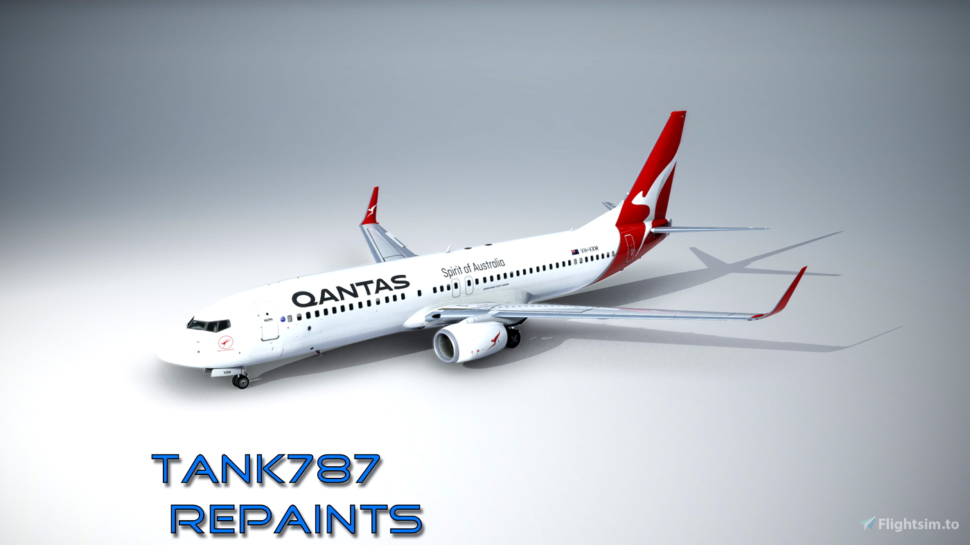 PMDG 737-800 Qantas - VH-VXM 2017 Livery for Microsoft Flight Simulator ...