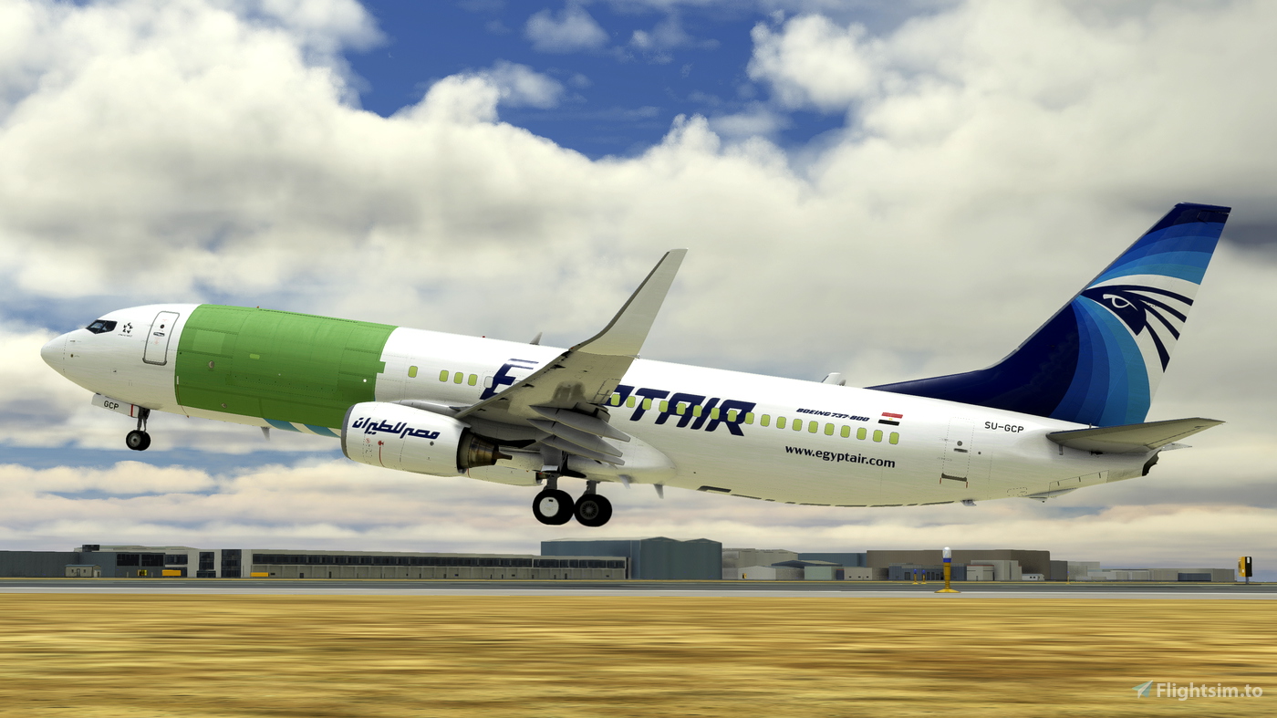 PMDG 737-800BCF EgyptAir Cargo SU-GCP for Microsoft Flight Simulator | MSFS