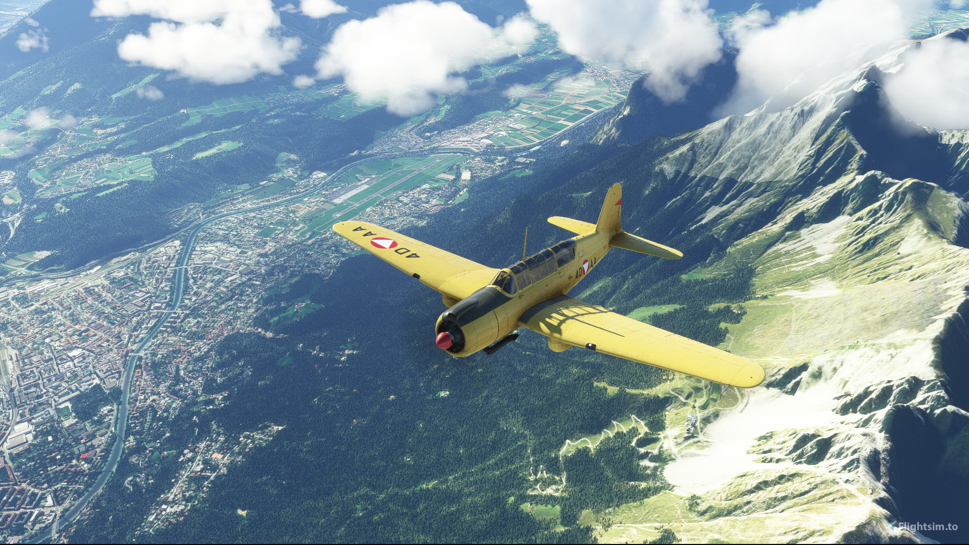 SAAB B17 Austrian Air Force 4D-AA 对于 Microsoft Flight Simulator | MSFS