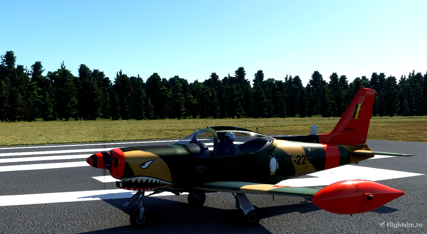 Sim Skunk Works SF-260 Belgian Air Force trainer for Microsoft Flight