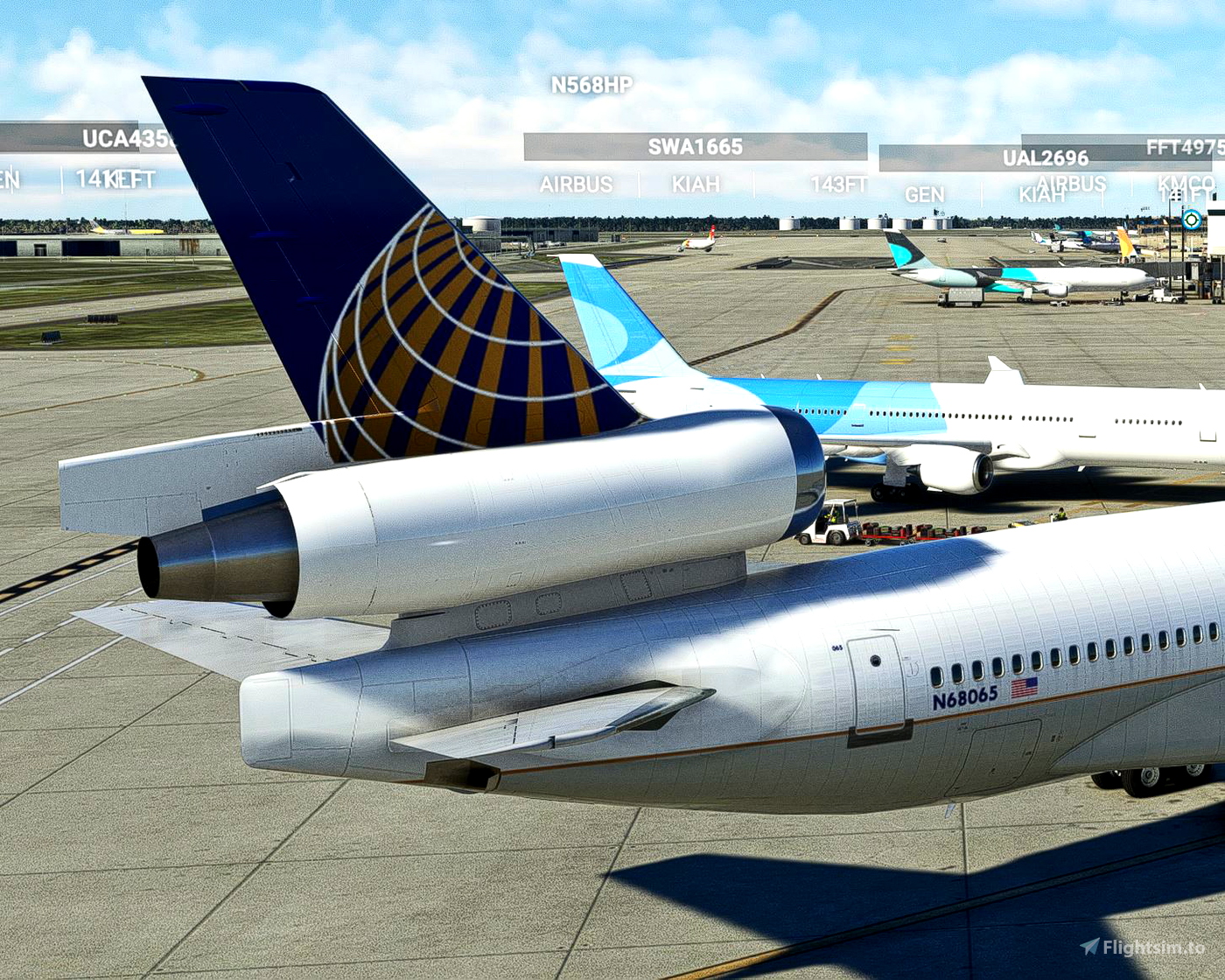 Sky Simulations MD-11 - Continental Airlines Globe Livery (N68065) for ...