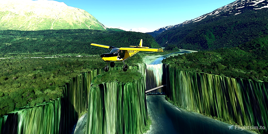 Ultralight Sightseeing Alaska Thompson Pass to Valdez for Microsoft Flight Simulator MSFS