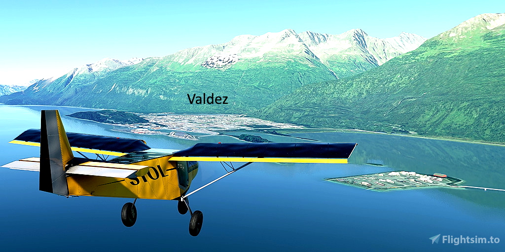 Ultralight Sightseeing Alaska Thompson Pass to Valdez for Microsoft Flight Simulator MSFS