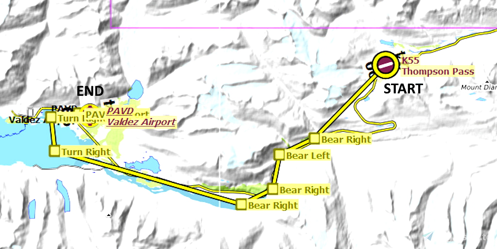 Ultralight Sightseeing Alaska Thompson Pass to Valdez for Microsoft Flight Simulator MSFS