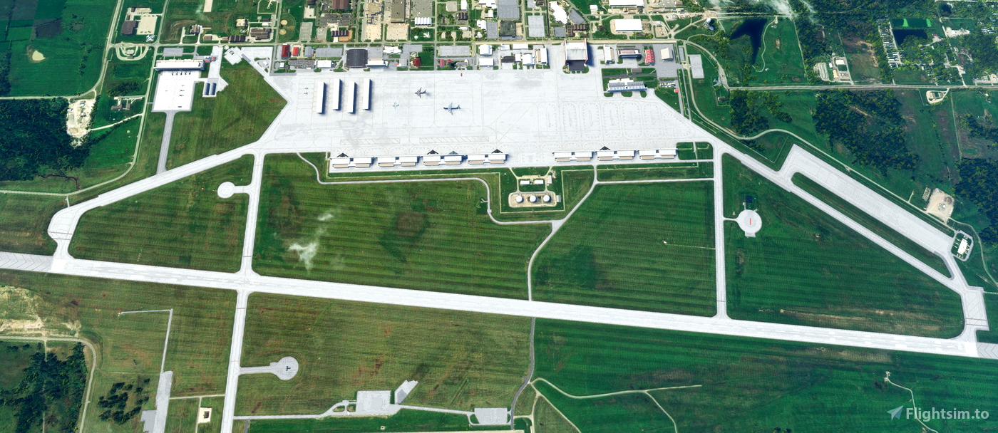 Whiteman AFB KSZL USA per Microsoft Flight Simulator MSFS