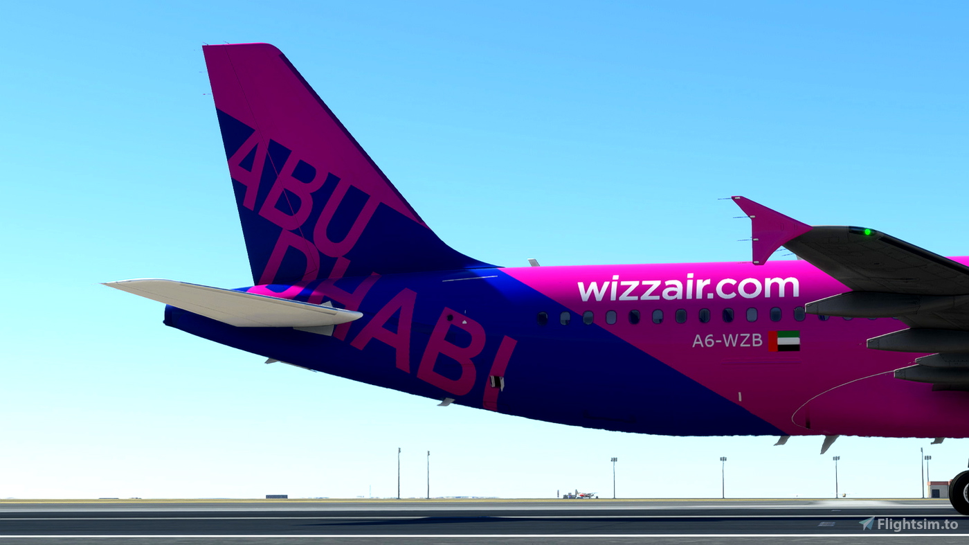 Wizz Air Abu Dhabi Fenix A320 A6WZB for Microsoft Flight Simulator
