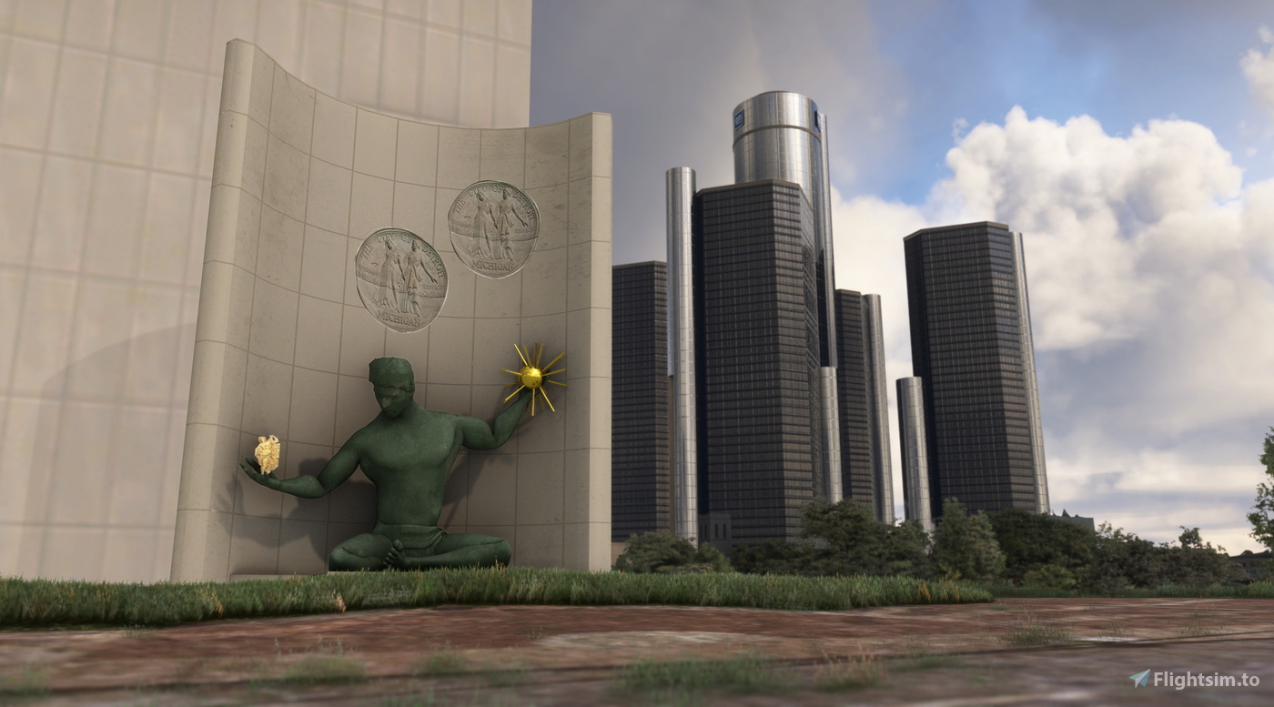 Dfflyer Direct Detroit & Windsor City Pack for Microsoft Flight