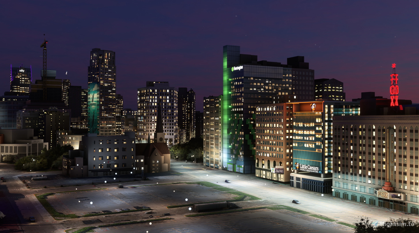 Dfflyer Direct Detroit & Windsor City Pack for Microsoft Flight