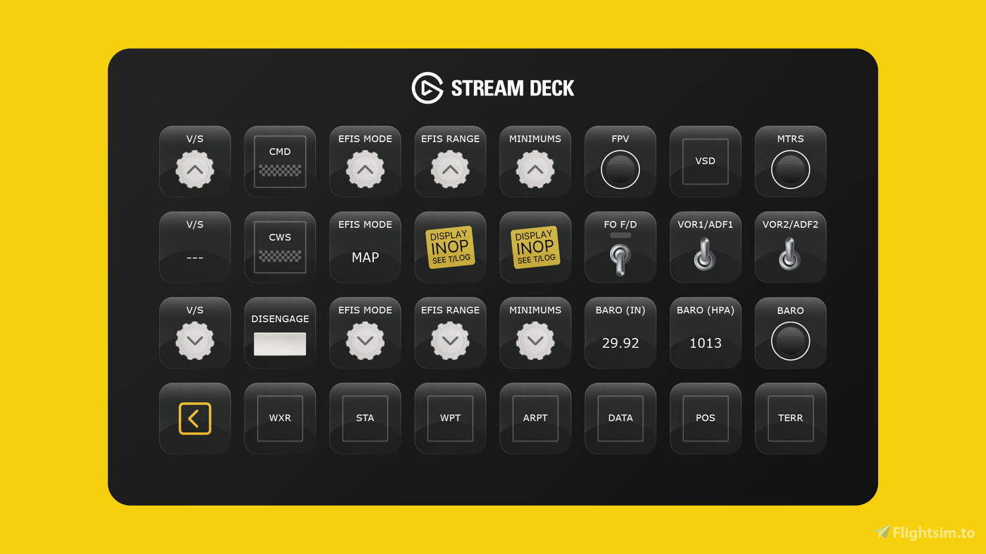 Flight Panels - iFly 737 Max 8 Stream Deck XL Autopilot Panel for ...