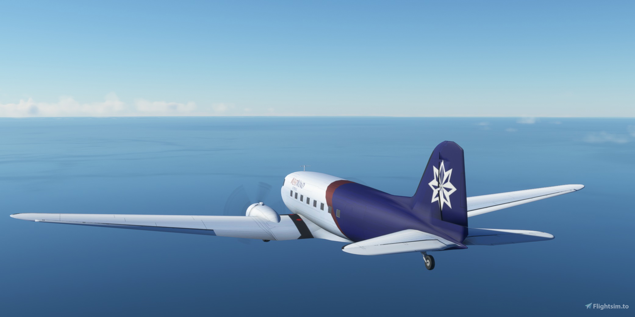 DC3 for old fashioned flying without GPS for Microsoft Flight Simulator