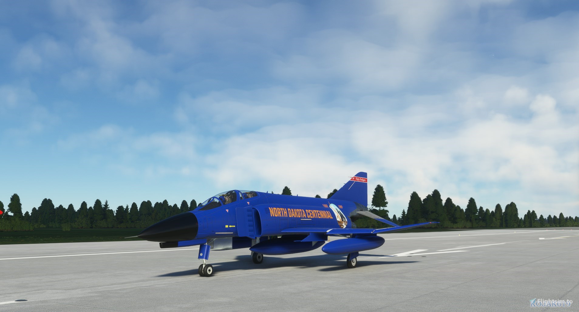 Livery DC Designs F4E North Dakota Centennial for Microsoft Flight