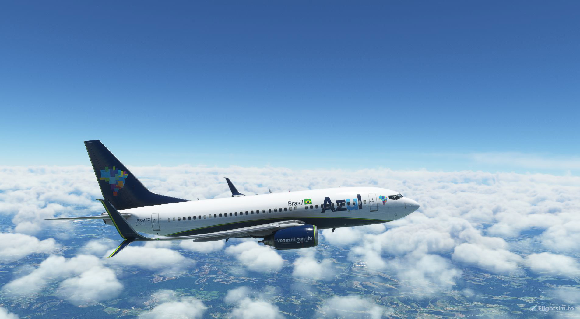 Pmdg 737 700 Azul Brazilian Airlines For Microsoft Flight Simulator 